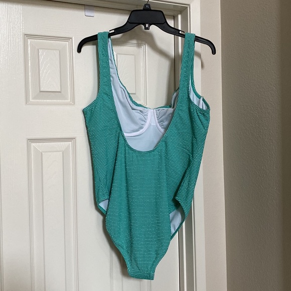 J. Crew Mini Gingham One Piece Swimsuit - Picture 4 of 7